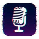 icon_music_microphone_digital_glitch icon preview