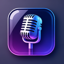 icon_music_microphone_glassy icon preview