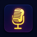 icon_music_microphone_glow_effect icon preview