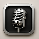 icon_music_microphone_metallic icon preview