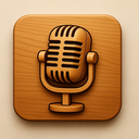 icon_music_microphone_wooden icon preview