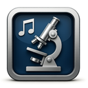 icon_music_microscope_metallic icon preview