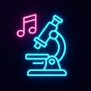 icon_music_microscope_neon icon preview