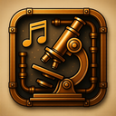 icon_music_microscope_steampunk icon preview