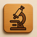icon_music_microscope_wooden icon preview