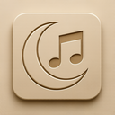 icon_music_moon_embossed icon preview