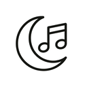icon_music_moon_minimal_outline icon preview