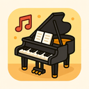 icon_music_piano_cartoon icon preview