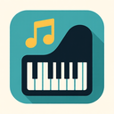 icon_music_piano_flat_design icon preview