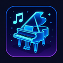 icon_music_piano_futuristic icon preview
