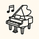 icon_music_piano_line_art icon preview
