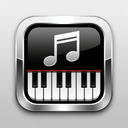 icon_music_piano_metallic icon preview