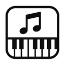 icon_music_piano_monochrome icon preview