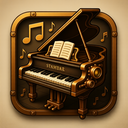 icon_music_piano_steampunk icon preview