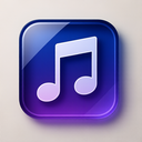 icon_music_plug_glassy icon preview
