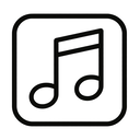 icon_music_plug_monochrome icon preview