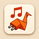 icon_music_plug_origami icon preview