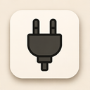 icon_music_plug_symmetrical icon preview