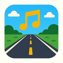 icon_music_road_flat_design icon preview