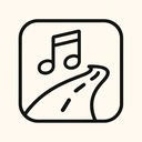 icon_music_road_minimal_outline icon preview