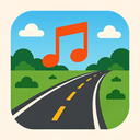 icon_music_road_thin icon preview