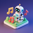 icon_music_robot_3d_isometric icon preview