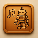icon_music_robot_embossed icon preview