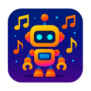 icon_music_robot_vibrant_colors icon preview