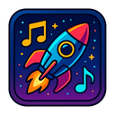 icon_music_rocket_cyberpunk icon preview