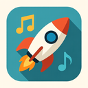 icon_music_rocket_flat_design icon preview