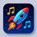 icon_music_rocket_futuristic icon preview