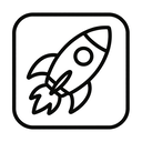 icon_music_rocket_line_art icon preview