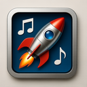 icon_music_rocket_metallic icon preview