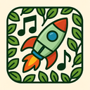 icon_music_rocket_organic_pattern icon preview
