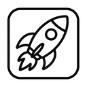 icon_music_rocket_outline icon preview