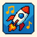 icon_music_rocket_pixel_art icon preview