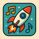 icon_music_rocket_retro icon preview