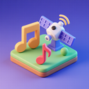 icon_music_satellite_3d_isometric icon preview
