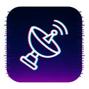 icon_music_satellite_digital_glitch icon preview
