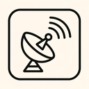 icon_music_satellite_line_art icon preview