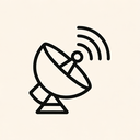 icon_music_satellite_minimal_outline icon preview