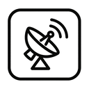 icon_music_satellite_monochrome icon preview