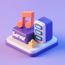 icon_music_server_3d_isometric icon preview