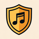 icon_music_shield_bold icon preview