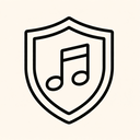 icon_music_shield_line_art icon preview