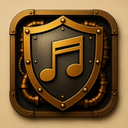 icon_music_shield_steampunk icon preview