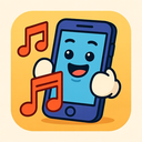 icon_music_smartphone_cartoon icon preview