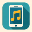 icon_music_smartphone_flat_design icon preview