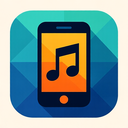 icon_music_smartphone_geometric icon preview