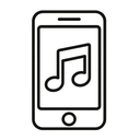 icon_music_smartphone_outline icon preview